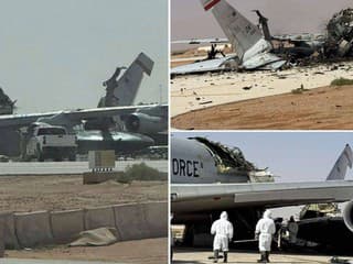 Zničené lietadlo AWACS