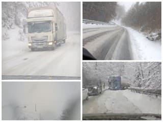 AKTUÁLNE Sneženie komplikuje dopravu!