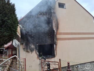 Požiar rodinného domu v
