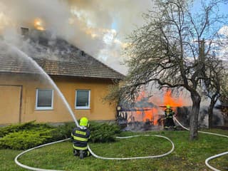 Požiar rodinného domu v