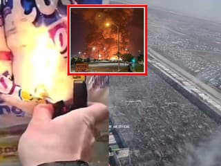 Sklad v Kalifornii podpálil