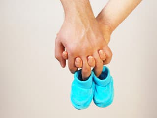 Happy father and mother