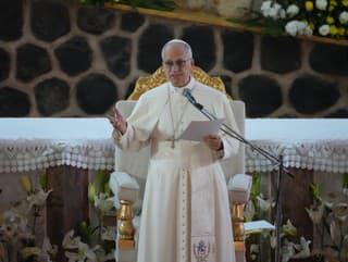 Pápež Lev XIV. hovorí