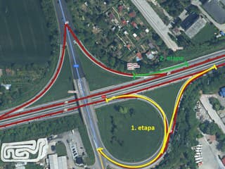 Dopravné obmedzenie na križovatke