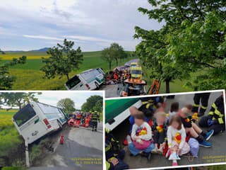 Vážna nehoda autobusu plného