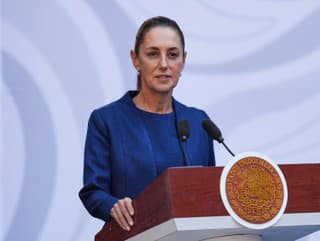 Mexická prezidentka Claudia Sheinbaumová.