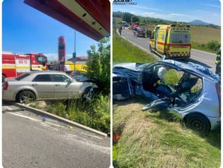 Ťažká dopravná nehoda pri