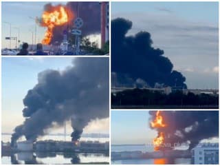 Dronové útoky na Petrohrad