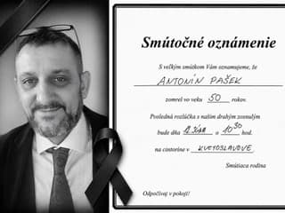 SMUTNÁ správa: Nečakane zomrel