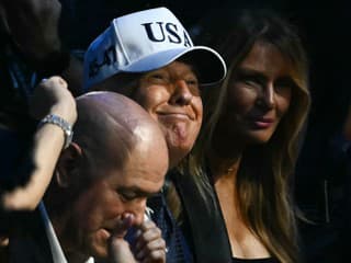 Donald Trump na zápase