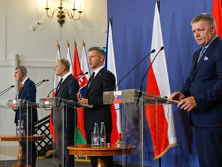 Na snímke premiéri krajín