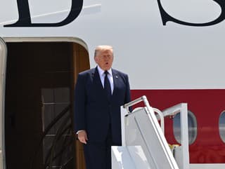 Donald Trump po prílete