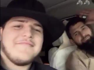 Adam Kadyrov s otcom