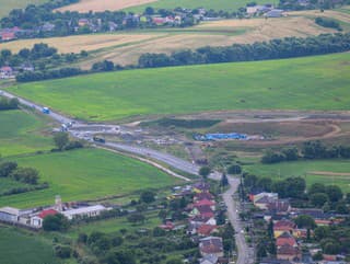 Výstavba výjazdu z R4