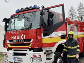 Nočný požiar v centre