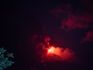 Erupcia sopky Fuego v