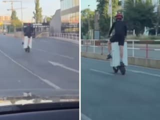 Bizarný výjav v hlavnom