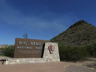 Nápis Big Bend pri