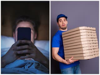 Muž nadivoko objednával PIZZE