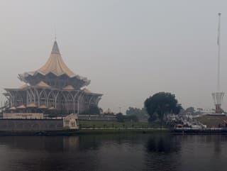 Smog v meste Kuching