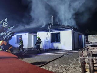 Požiar domu v Slovenskom