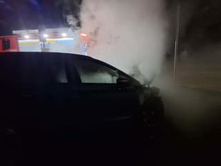 Požiar auta v Kysuckom