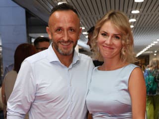 Erika Kandráčová s manželom,