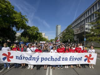 Účastníci na Národnom pochode
