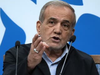Iránsky prezident Masúd Pezeškiján.