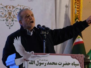 Iránsky prezident Masúd Pezeškiján.