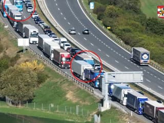 Kamionisti drzo využili záchranársku