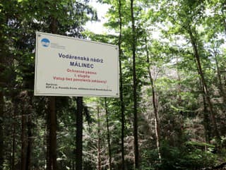 Vodná nádrž Málinec.