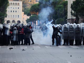Protesty v Albánsku sa