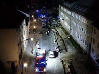 Únik plynu na ulici