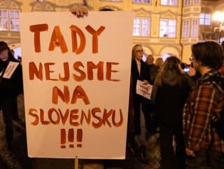 Nočný protest u našich