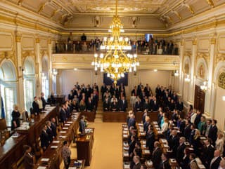 Na snímke českí poslanci