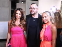 Zora Czoborová na media party s marketingovým riaditeľom TV Markiza Michalom Borecom a s Luciou Mokráňovou