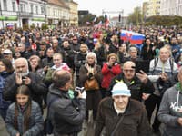 Protestujúci v Košiciach proti chudobe