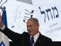 Benjamin Netanjahu počas volieb