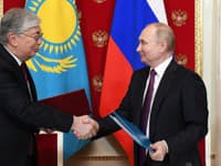 Kasym-Žomart Tokajev a Vladimir Putin