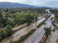 Následky záplavy v Kalifornii