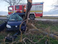 Tragická dopravná nehoda za obcou Vrbové. 
