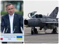 Andrzej Duda ohlásil pripravenosť Poľska odovzdať stíhačky Ukrajine. (Stíhačka typu MiG-21 - ilustračná foto)