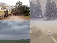 Počasie ba Slovensku vyč=ina súčasne vo viacerých podobách. 