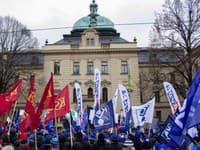 Protesty proti zvýšeniu veku odchodu do dôchodku v Česku.