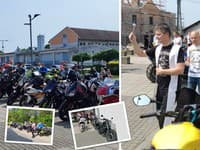 Kňaz z východného Slovenska požehnáva motorky pred začiatkom sezóny.