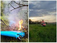 AKTUÁLNE Neďaleko Bytče spadlo lietadlo: Na mieste zasahujú všetky zložky, pilot neprežil