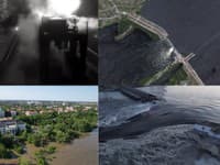 Výbuch priehrady Nova Kachovka spôsobil záplavy v celej oblasti