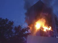 Požiar v obytnej budove po výbuchu plynu v Kyjeve