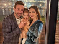 Tereza Bizíková a Marek Fašiang spolu s dcérkou Olíviou